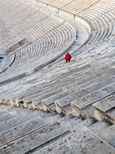Najlepší výhľad od kruhmi Kallimarmaro