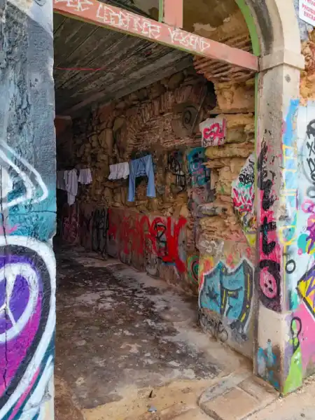 Živt v rozvalinách Cais de Ginjal