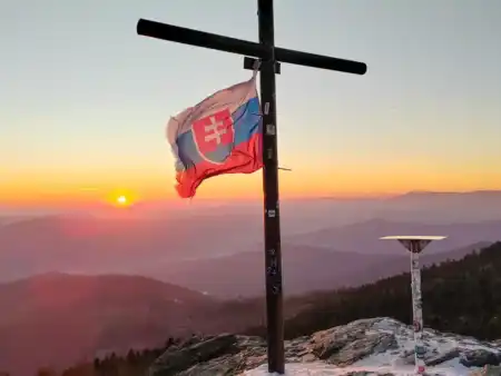 Západ slnka na Volovci