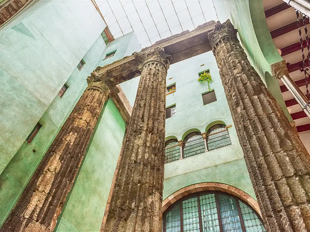 Temple d’August rimske stlpy Barcelona pamiatky