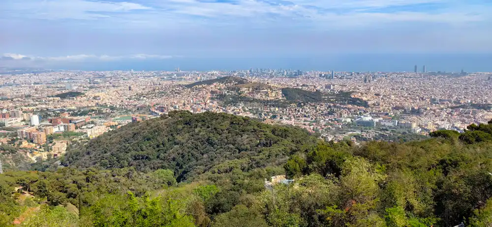 Panoráma Barcelony z Tibidaba