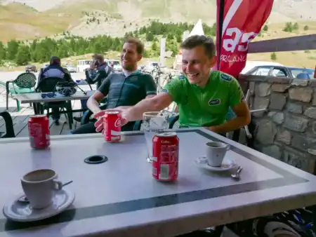 Kávička na Col de Vars