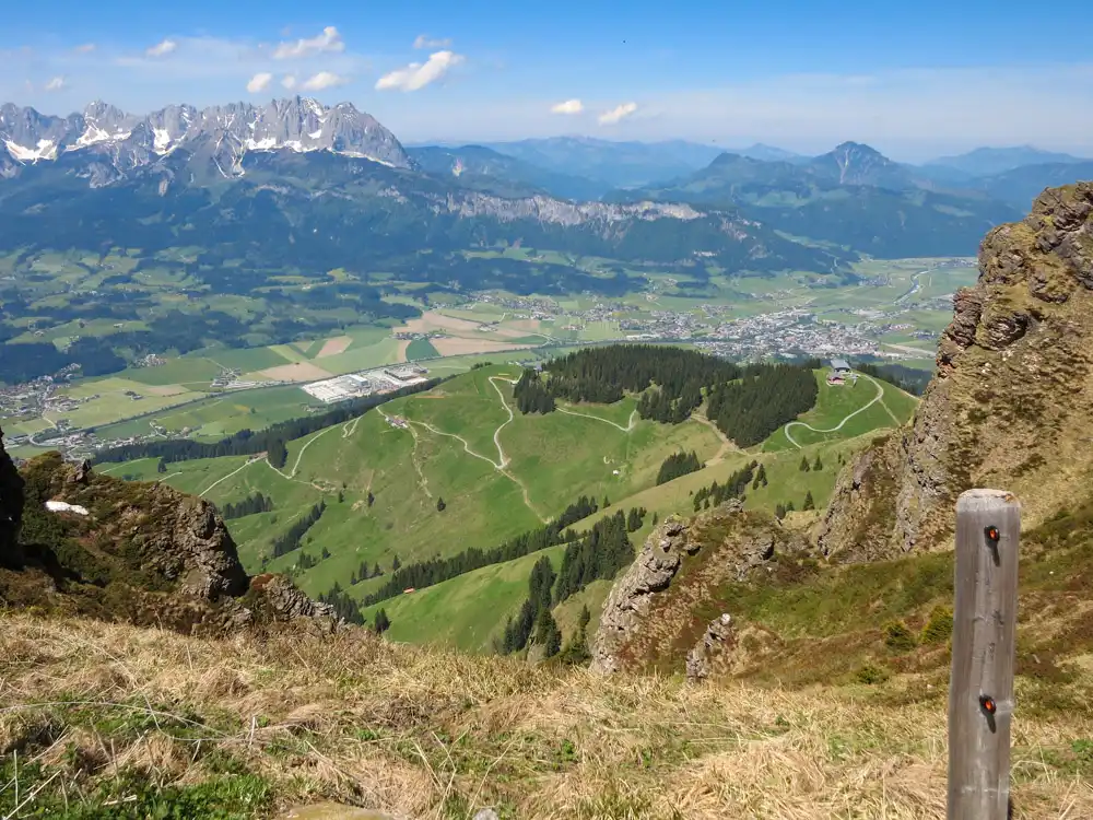 Panoráma z Kitzbuhel Hornu