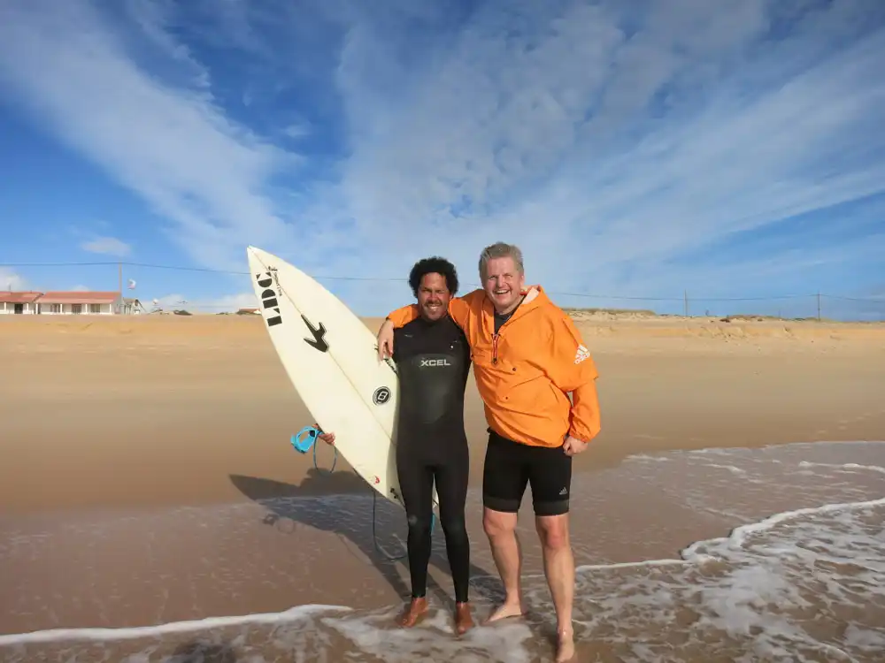 Beh na boso na Praia de Faro