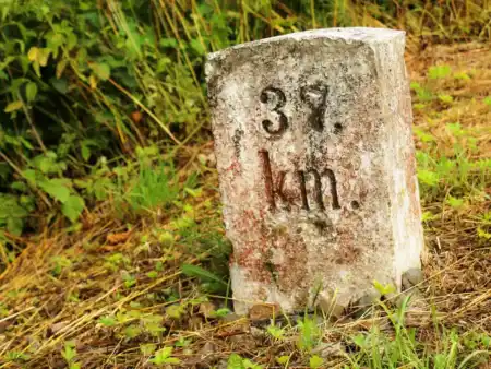 Míľniky na cyklotrase