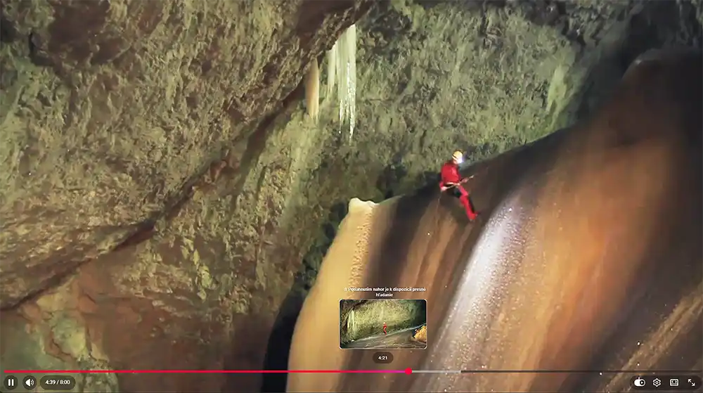 Silická ľadnica Video (zdroj Vladimír Kóňa)